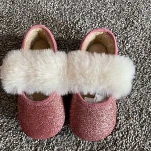 UGG Kids Fluff Glitter Ballet Flat (Infant/Toddler)